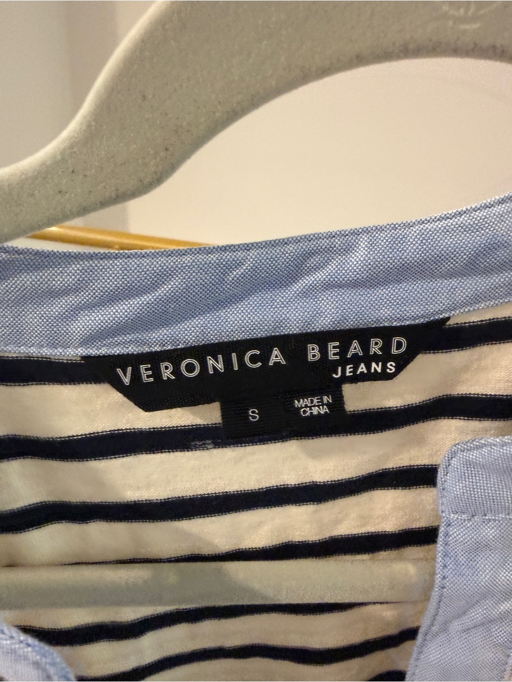 Veronica Beard Jeans ReaganStriped Puff Sleeve Women's Top | Small - Picture 7 of 10
